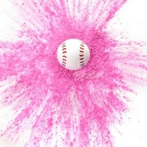 Pink Gender Reveal Baseball